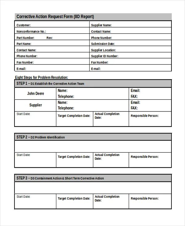Form for action. Report form. бланк 8d. microsoft forms отчеты. action forms студия.