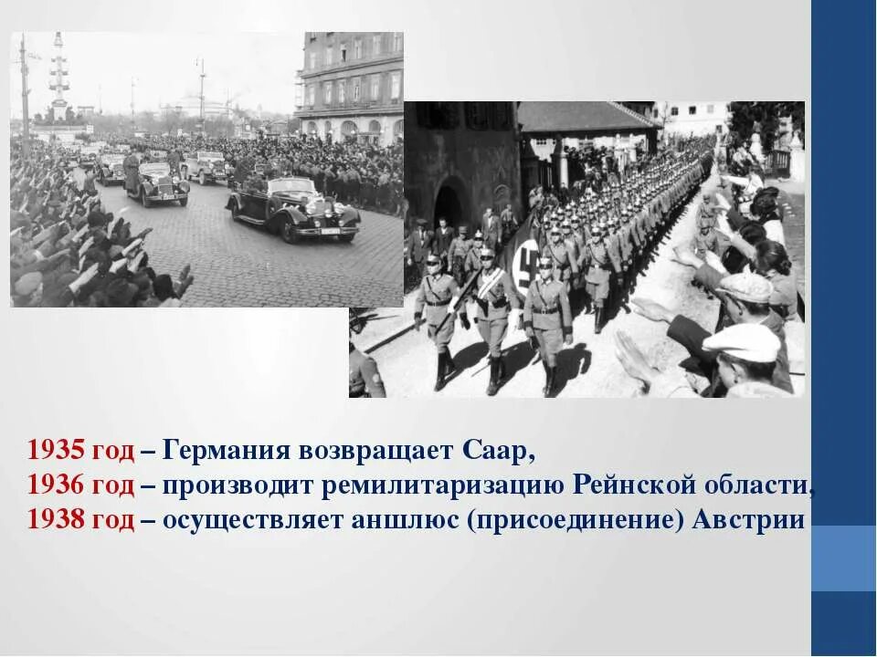 Присоединение Австрии к Германии в 1938. Ремилитаризация Рейнской области 1936. Аншлюс Беларуси. Рейнская область 1936.