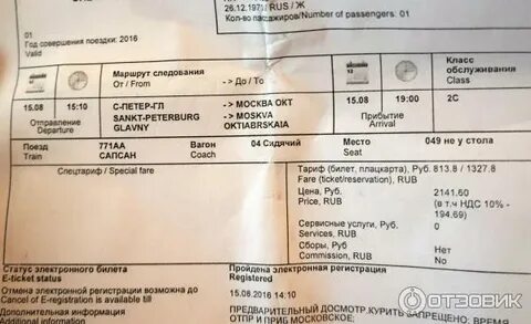 Тариф синьор на ржд на какие поезда