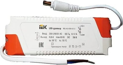 Блок питания 36вт. Led-драйвер mg-40-600-01 e. блок питания для led iek ldvo0-36-0-e-k01 36 вт. led-драйвер mg-40-600-01 e, для led светильников 36вт, iek. led-драйвер mg-40-600-01 e для led светильников 36вт дво 6565s.