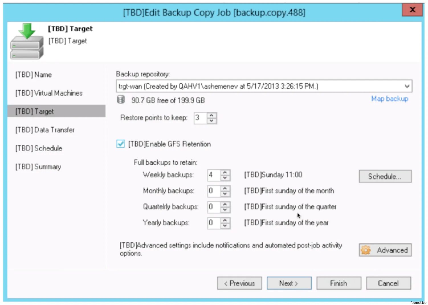 Размер Wan в Veeam. GFS Backup. Методика восстановление резервных копий Veeam. Backup map