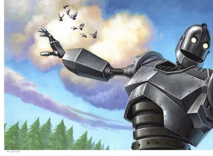 Iron Giant Remarqued AP Art Print by Jason Edmiston Blast Off! 