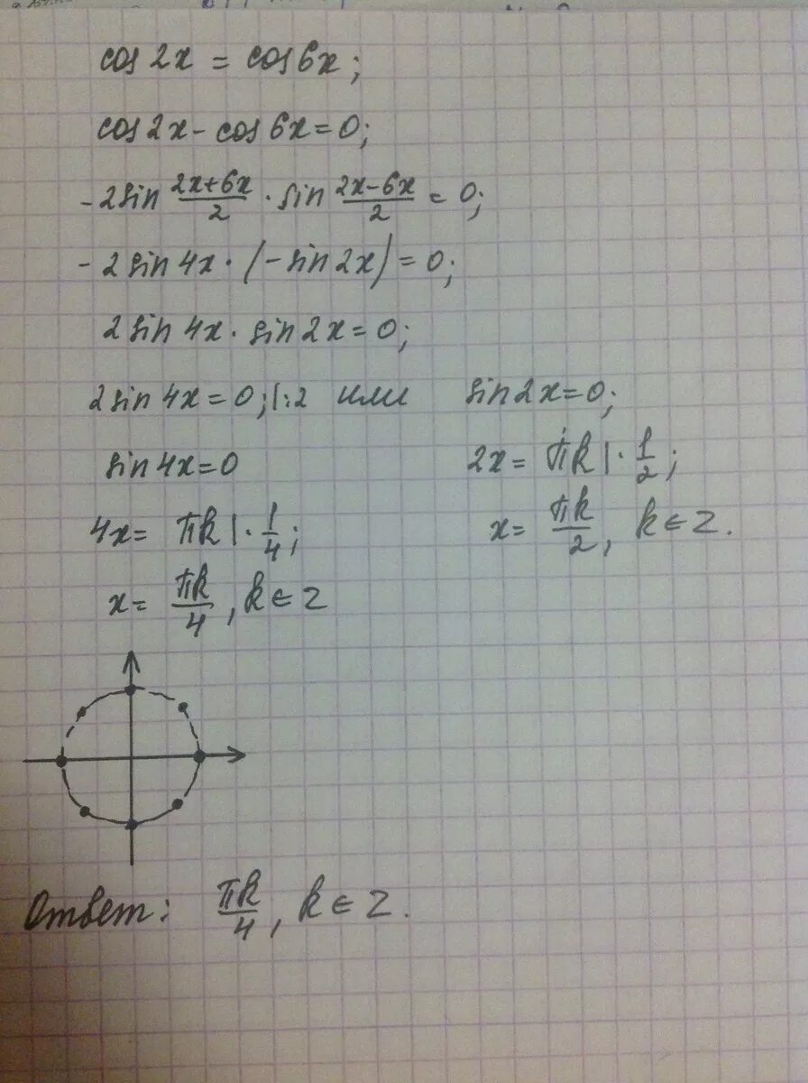 Решите cos i. Cos6x. Cos2x-cos6x 0. Cos6x=1/2. Cos2x+cos4x+cos6x=0.