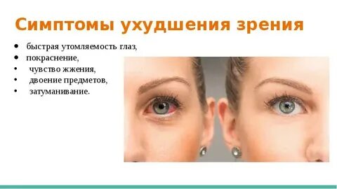 Частично пропадает зрение