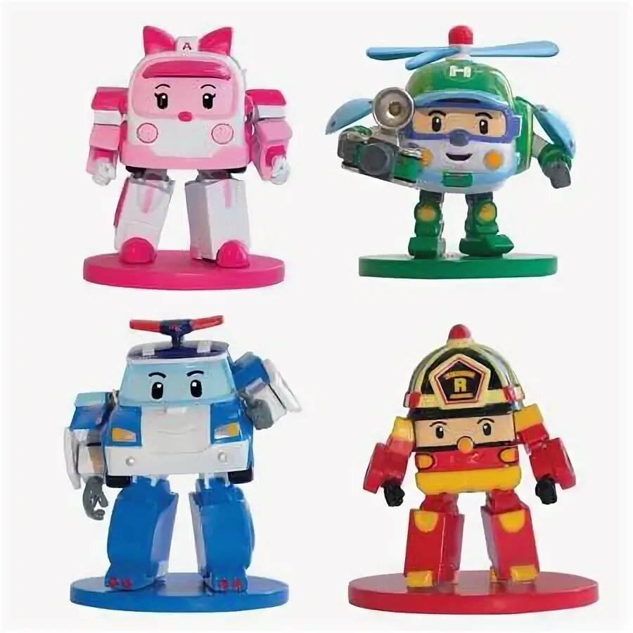 Машинка Robocar Poli Silverlit Поли трансформер, полицейская машина, 10 см (8317