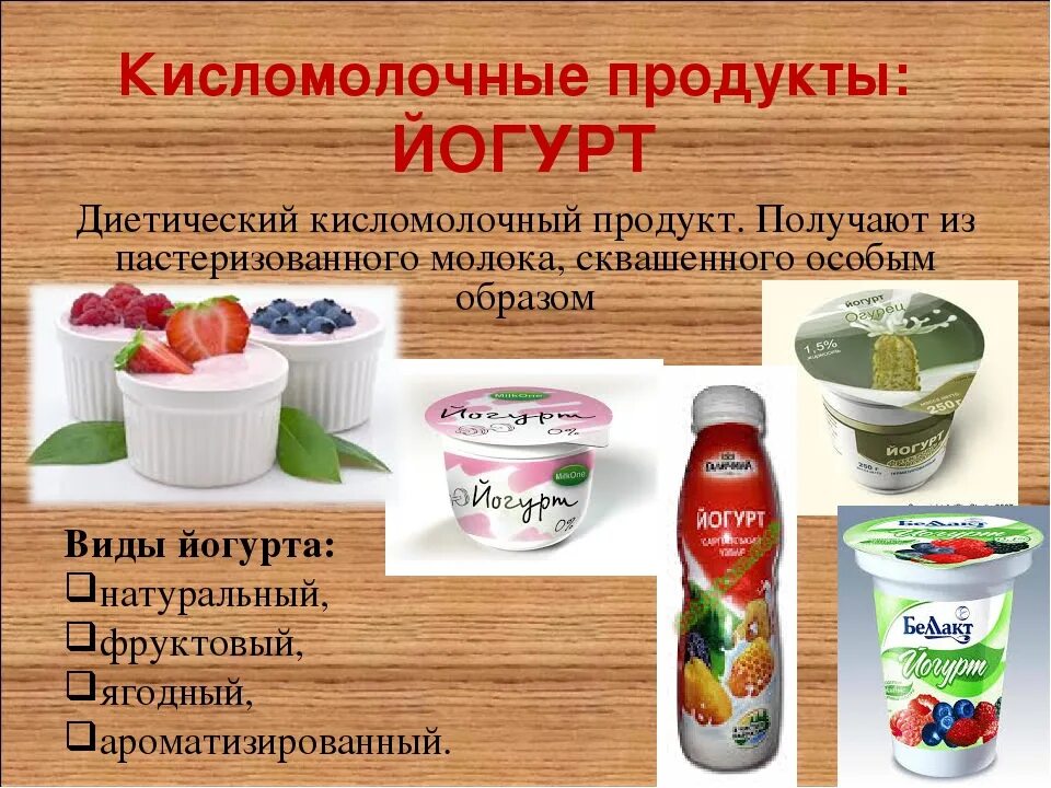 Какой йогурт можно есть при похудении. Презентация йогурт. виды йогуртов. название кисломолочных продуктов. диетических кисломолочных продуктов.