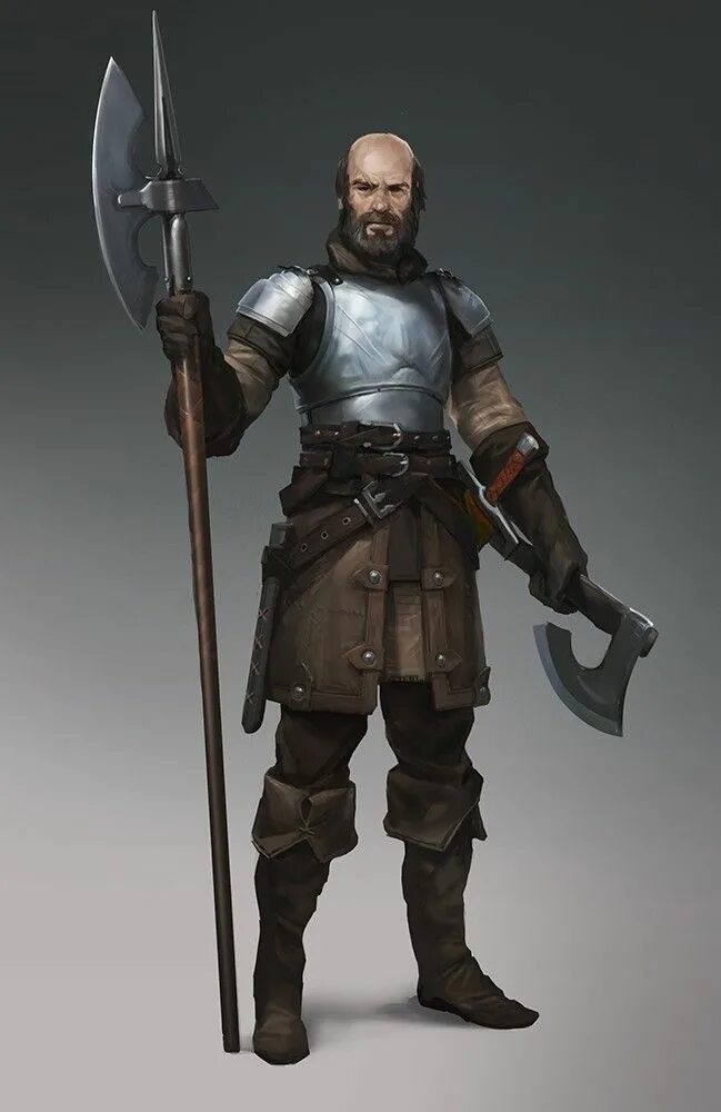 A rogue guard in a medieval