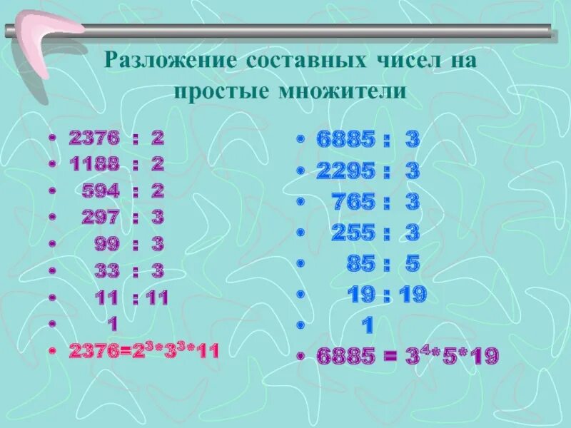 Разложи на простые множители 5. Как разложить число на простые множители. Разложение числа на простые множители. Разложение на простые множ. Разложение составного числа на простые множители.