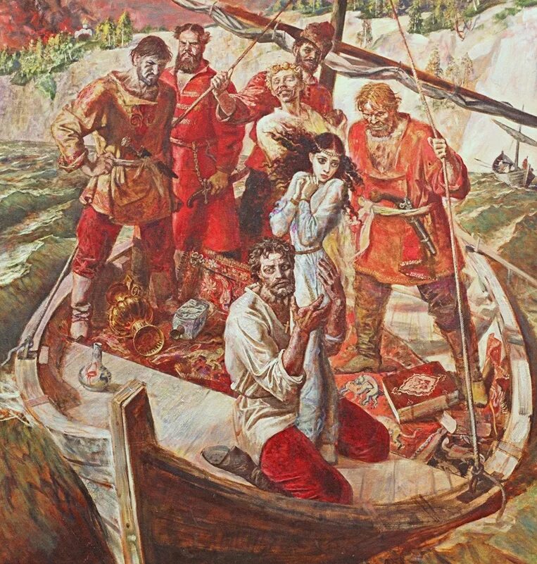 Стенька разин и княжна картина. Разин княжна. Разин княжна. Степан разин и персидская княжна картина. Разин княжна.