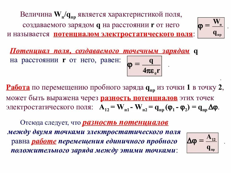 Потенциал поля точечного заряда формула. Потенциал электрического поля точечного заряда формула. Потенциал электростатического поля точечного заряда в вакууме. Потенциал электростатического поля точечного заряда формула. Чему равна потенциальная энергия точечного