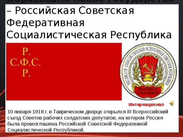 Провозглашение России РСФСР содержание кратко. Российская Советская Федеративная Социалистическая Республика. РСФСР И Российская Республика. РСФСР И СССР. 2 провозглашение россии республикой