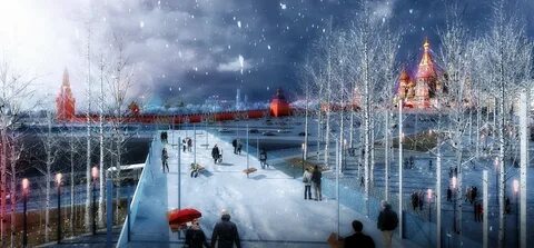 Зарядье зимой