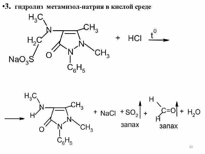 Гидролиз натрий хлор. Гидролиз метамизола натрия. Метамизол натрия i2. Метамизол натрия гидролиз. Реакция окисления анальгина.