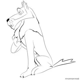 Серый волк рисовать
