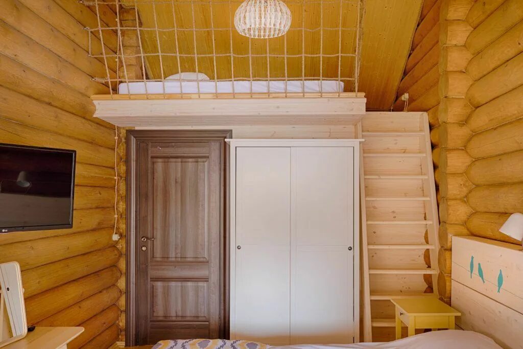 Баня с полатями проект Ein Gartenhaus mit Schlafboden: Mehr Platz zum Übernachten Diy loft bed, Loft sp