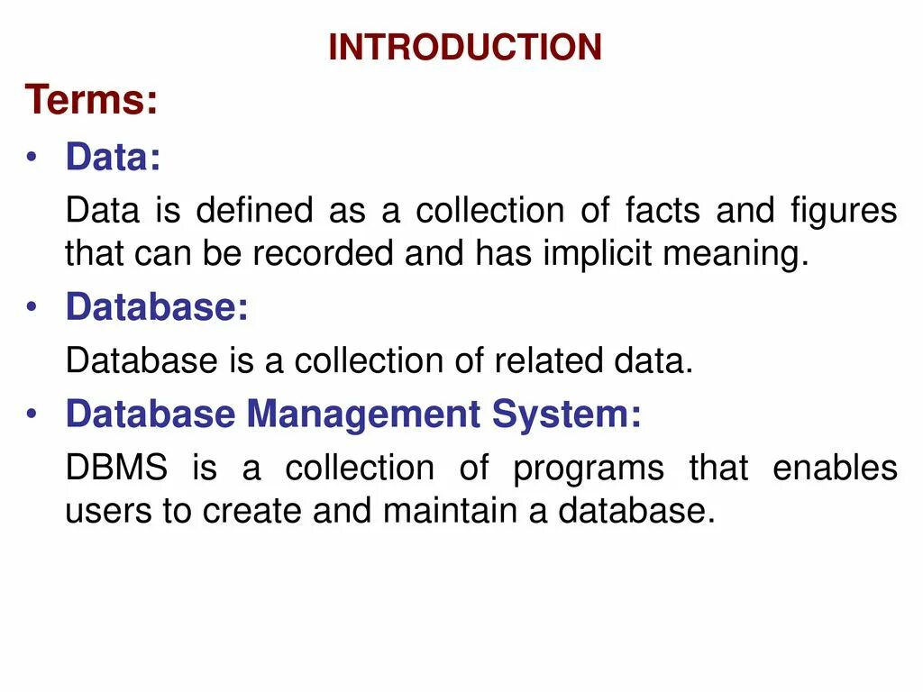 Introduction management. Introduction to database management. database meaning. what is data and database.