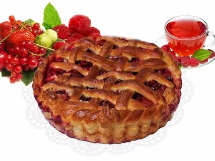 Пирог с калиной из дрожжевого теста