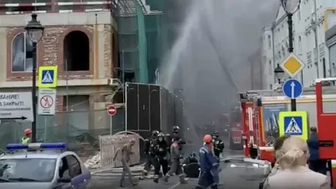 Пожар в центре москвы
