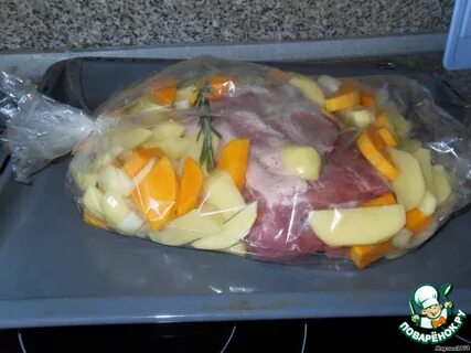 Овощи в рукаве с мясом рецепт