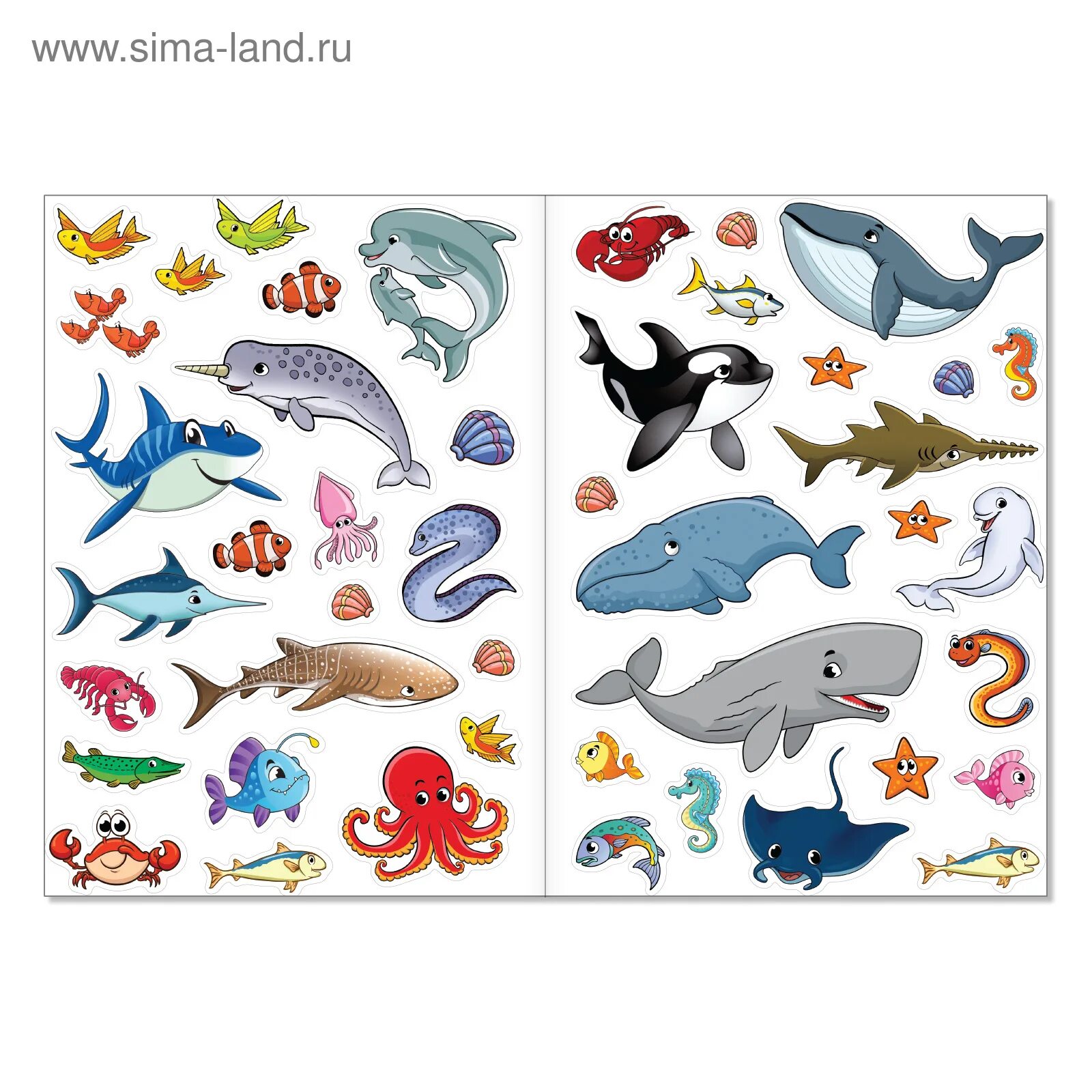 100 морских животных