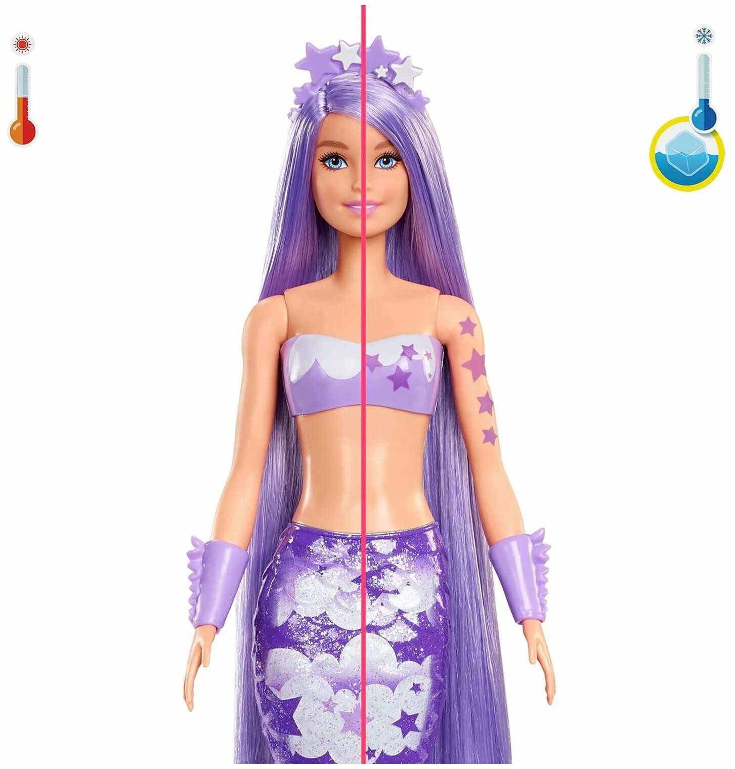 Barbie color reveal rainbow mermaid series