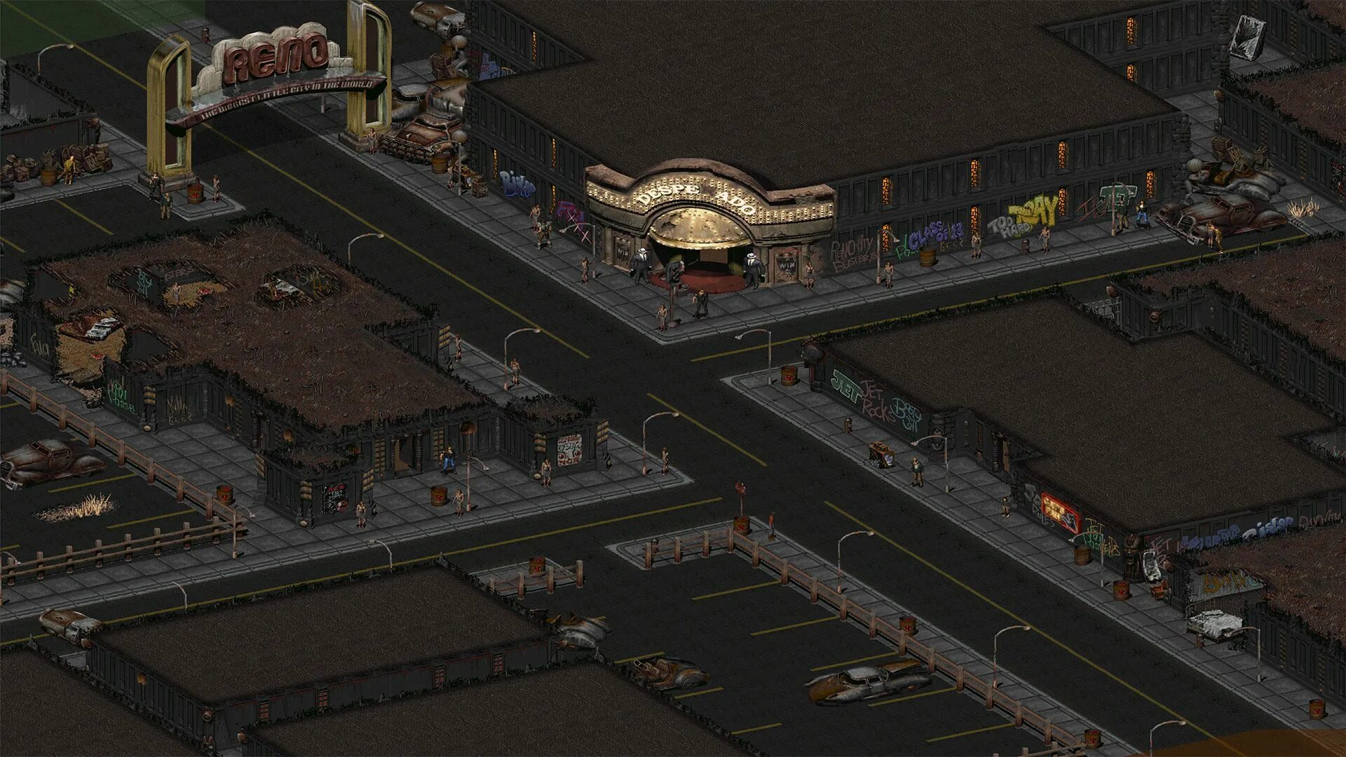Fallout new 2. Нью рино fallout 2. fallout 2 new reno. нью рино fallout 2 на карте. фоллаут 2 нью рено.