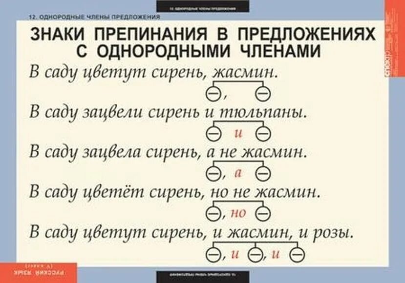 5 русских предложений. Однородные члены предложения схемы. Знаки препинания в однородных предложениях. Схемы запятых в предложениях. Однородные члены знаки препинания.