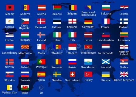 Европа столицы и страны флаги