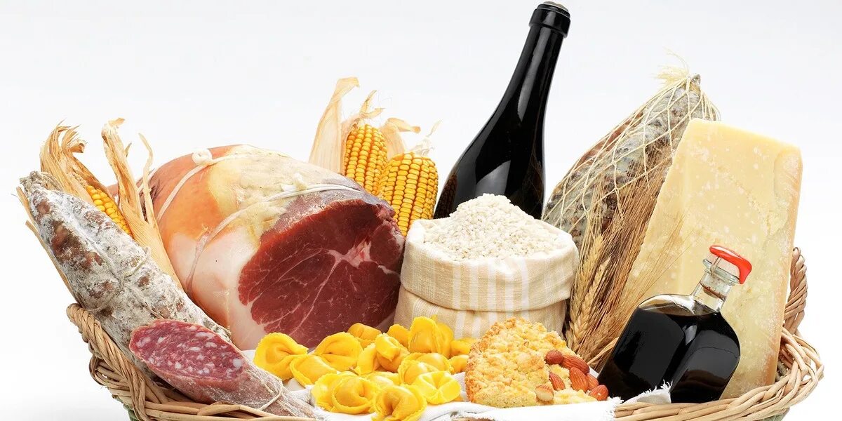 Иллюстрации с изображением продуктов питания. Баннер продукты. Набор продуктов питания. Российские товары сувениры. Пищевая промышленность.