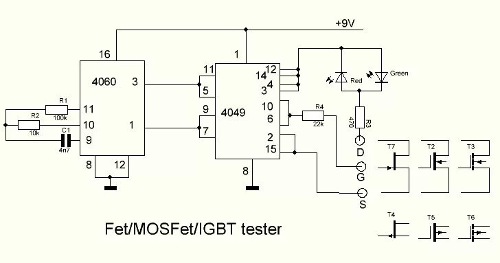 Схема проверки ИГБТ транзисторов. Схема прибора для проверки полевых транзисторов. Прибор для проверки IGBT транзисторов схема. Тестер IGBT транзисторов схема.