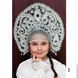 Кокошник с косами