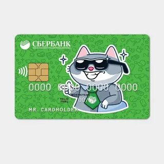 Сбербанк карта стикер детский