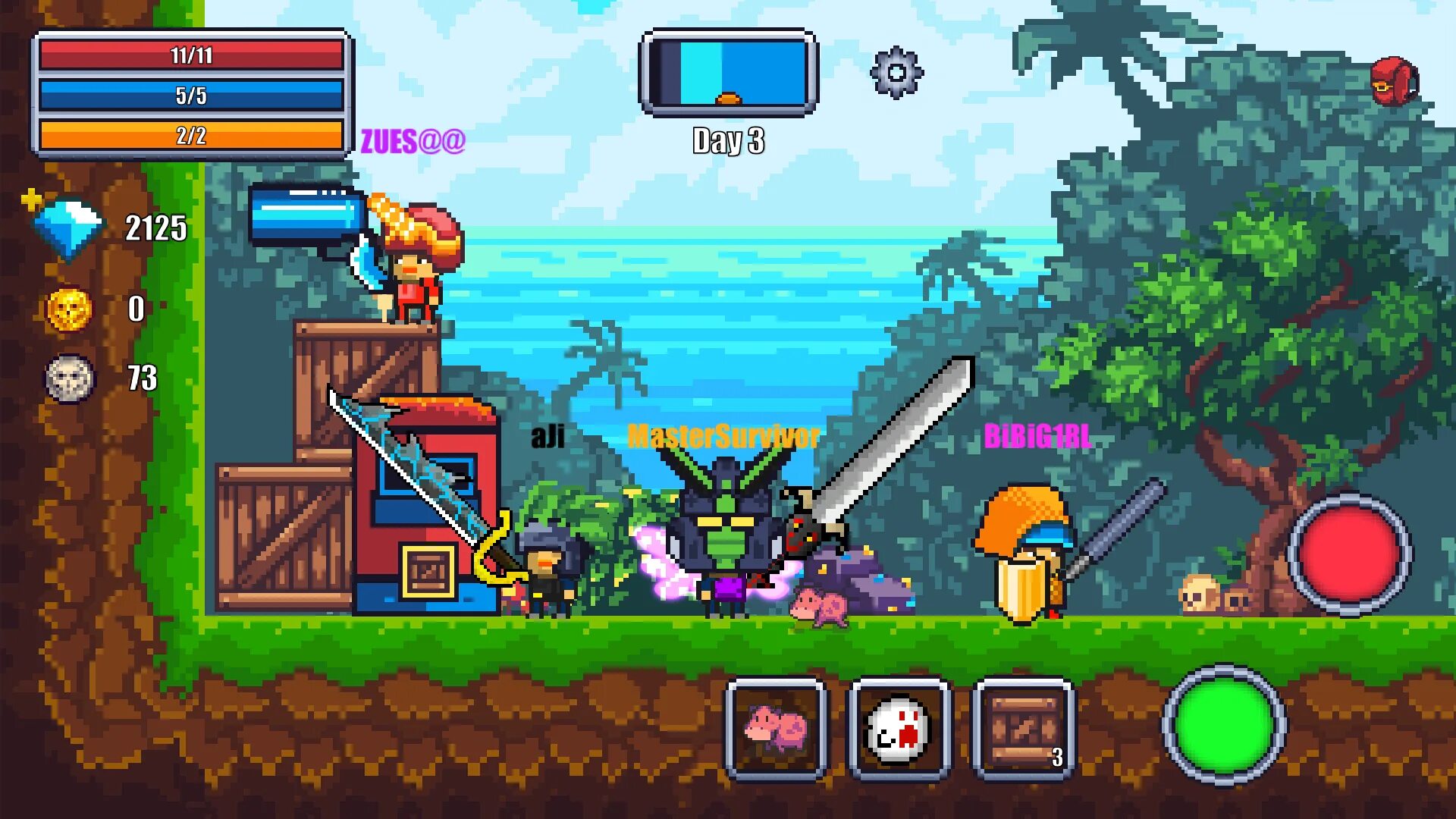 Pixel survival game мод