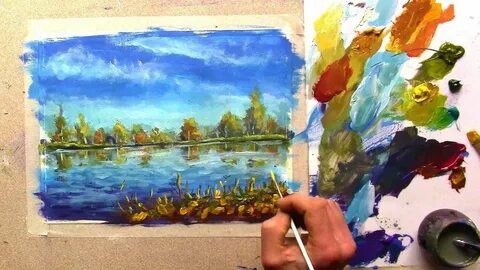 Мастер класс пейзаж для начинающих