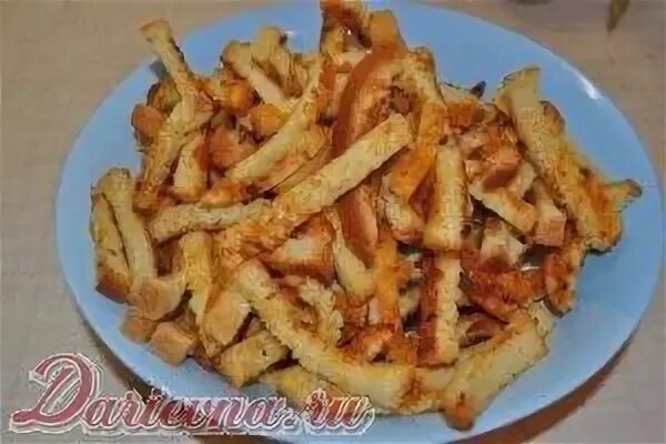 Как приготовить вкусные белые сухарики
