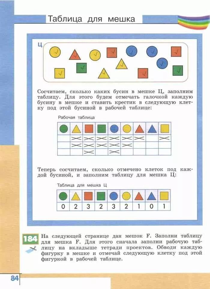 Учебник информатики 1 класс рудченко семенов. Информатика 1 класс Рудченко таблица для мешка. Информатика 3 класс Рудченко Семенов учебник 1 часть. Мешок Информатика Семенов Рудченко. Информатика 3 класс таблица для мешка.