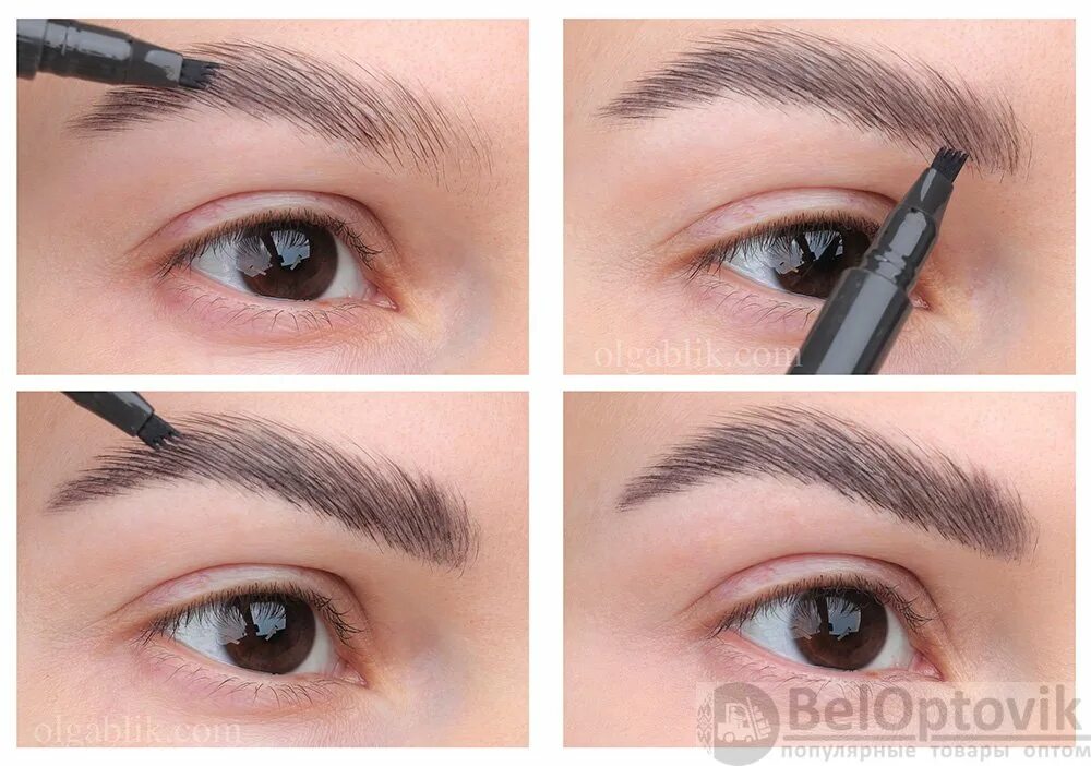 disegno make up con pennarello marrone come fare sopracciglia perfette Makeup