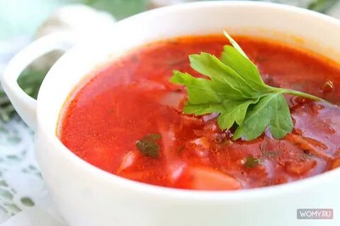 Красный суп без мяса
