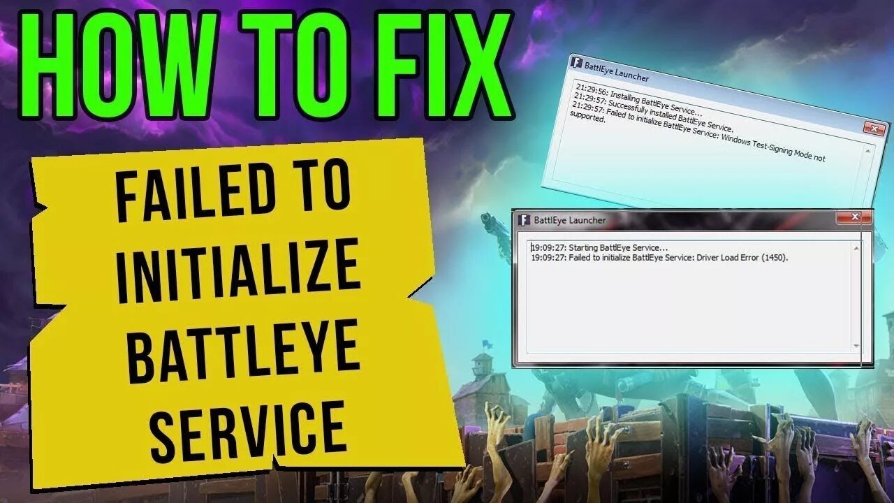 Не удалось инициализировать службу battleye driver. Starting battleye service... failed to initialize battleye service: driver load фортнайтrror (577).. фортнайт ошибка 577. failed to initialize battleye service driver load error 577 pubg. battleye initialization failed.