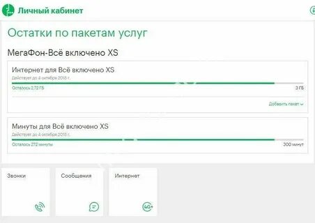 Как узнать сколько гб интернета мегафон