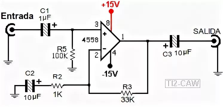 click na imagem para ampliar -- ESQUEMA ELETRÃ"NICO DO PRÃ*-AMPLIFICADOR. in 202