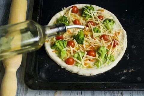 Рецепт пиццы без масла