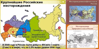 карта нефтяных месторождений россии