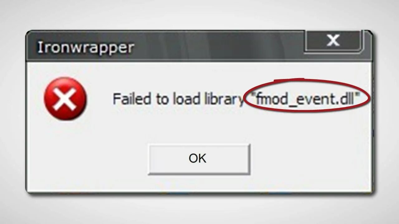 Load lib fail. FMOD.dll. Failed to load. Dll файл значок. Failed to load Library.