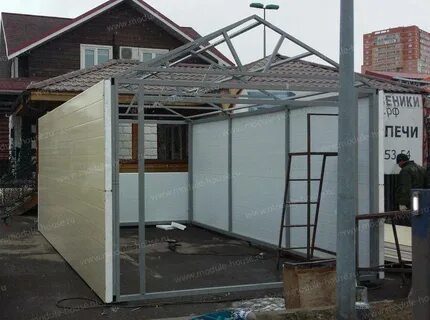 Каркас для гаража из сэндвич панелей
