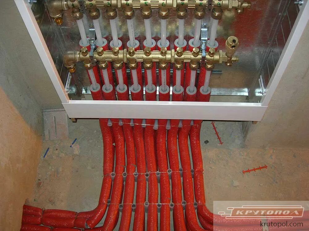 гребенка водяной узел. 06. распределительная гребенка системы отопления ду 159. распределительный коллектор гидролого. коллектор в полу.