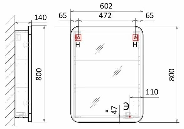 шкаф джерси 60