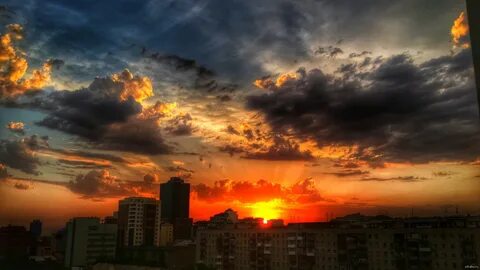 Заход солнца новосибирск
