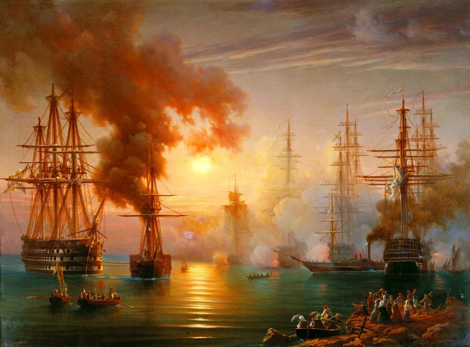 Синопском морском сражении 1853. Российским флотом в синопском. Айвазовский синопский бой 1853. Синоп сражение 1853. Синопская битва айвазовский.
