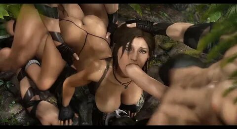 kompilasi 3d: lara croft threesome kontol naik doggystyle anal fuck tomb ra...